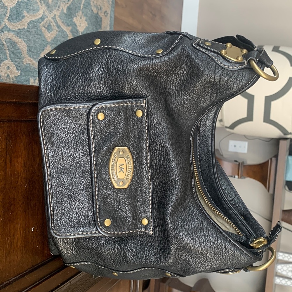 Michael Kors black boho bag